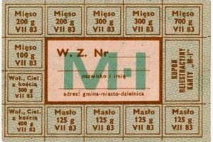 33 lata temu wprowadzono kartki na miso [Fot. Kartka na miso - skan ze zbiorw Orodka KARTA w Warszawie]