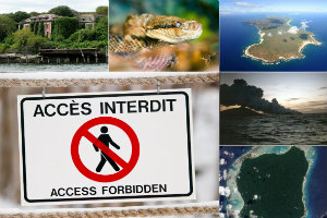 5 wysp zakazanych dla zwykych turystw [fot. collage Senior.pl]