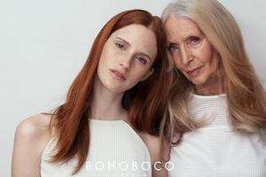81-letnia Helena Norowicz modelk w najnowszej kampanii BOHOBOCO [fot. Marcin Kempski/BOHOBOCO]