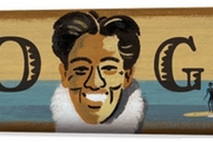 Duke Kahanamoku - ojciec surfingu w Google Doodle [fot. Google]
