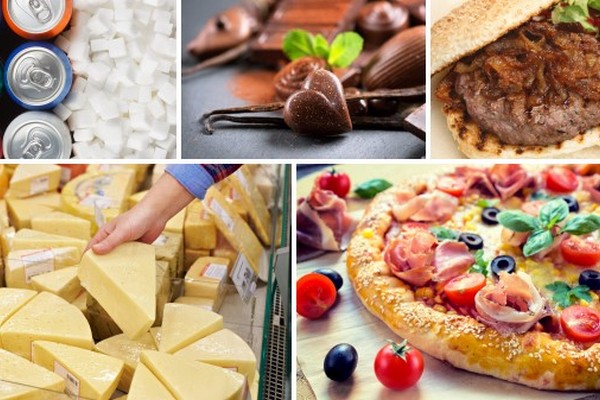 Jedzenie, ktre uzalenia - 5 najpowszechniejszych produktw [fot. collage Senior.pl]