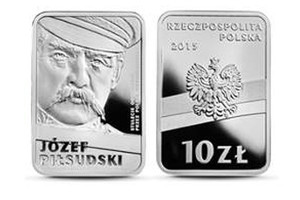 Jzef Pisudski na monetach [fot. NBP]
