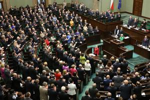 Kanonizacja Jana Pawa II. Sejm i Senat przyjy specjalne uchway [fot. Rafa Zambrzycki, Sejm.gov.pl]