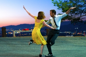 "La La Land" triumfuje na Zotych Globach [Emma Stone i Ryan Gosling fot. Dale Robinette]