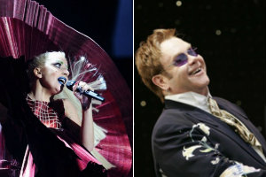 Lady Gaga projektuje. Razem z Eltonem Johnem [Elton John fot. Universal Music Poland / Lady GaGa fot. MTV]