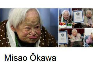 Misao Okawa, najstarsza osoba na wiecie, wituje 116 urodziny [Misao Okawa, fot. Google]
