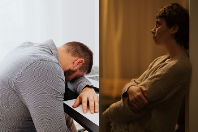 Niedobr snu znaczco osabia wydajno w pracy [fot. collage Senior.pl / Canva]
