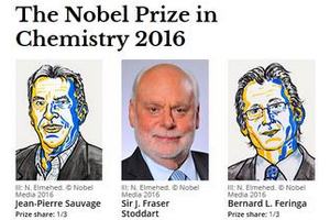 Nobel z chemii 2016 - za opracowanie i syntez maszyn molekularnych [fot. Nobel Prize]