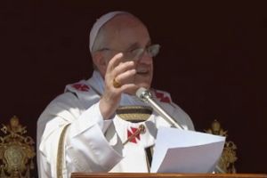 Papie apeluje o opiek nad dziemi i ludmi starszymi [fot. CTV]