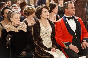 Powstanie film "Downton Abbey" [fot. Maggie Smith,  Elizabeth McGovern, , Hugh Bonneville, Michelle Dockery]