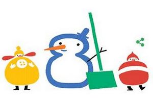 Przesilenie zimowe w Goodle Doodle [fot. Google]
