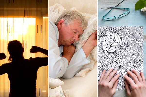 Sen, nastrj i stres - czynniki poczucia kontroli nad yciem [fot. collage Senior.pl / Canva]