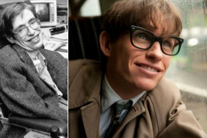 Stephen Hawking dumny z Eddiego Redmayne'a [fot. hawking.org.uk/Teoria wszystkiego]