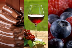 Wane substancje ochronne mona znale czekoladzie, winie i jagodach [fot. collage Senior.pl]